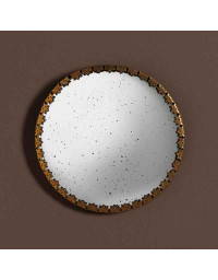 Miroir antique convexe 21x21x1cm