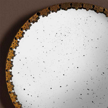 Miroir antique convexe 21x21x1cm