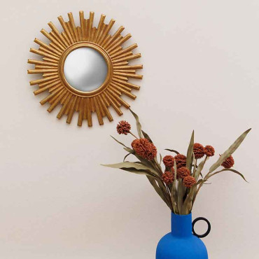 Miroir convexe doré Joy 30x2x30cm