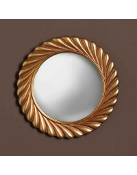 Miroir convexe doré Volupté 21x2x21cm