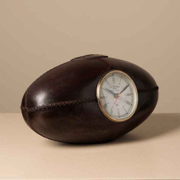 Horloge à poser ballon de rugby 18x34x19cm