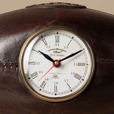 Horloge à poser ballon de rugby 18x34x19cm
