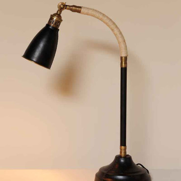 Lampe sur pied cuir corde Aventura 101x20x20cm