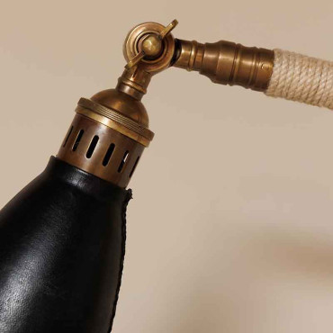 Lampe sur pied cuir corde Aventura 101x20x20cm