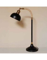 Lampe sur pied cuir Aventura 23x23x120cm