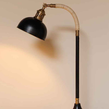 Lampe sur pied cuir corde Aventura 120x23x23cm