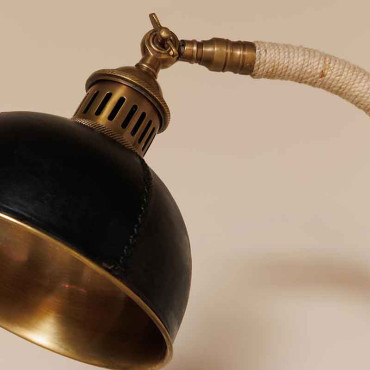 Lampe sur pied cuir corde Aventura 120x23x23cm