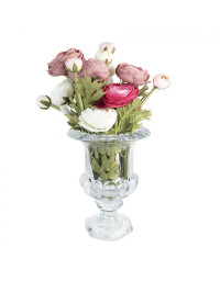 Grand vase transparent verre 20x26cm