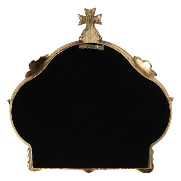 Miroir à poser baroque résine doré 30x3x30cm