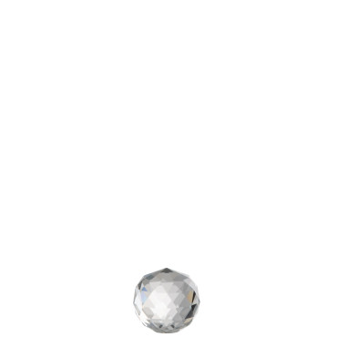 Presse papier boule de Crystal transparente 6x6x6cm