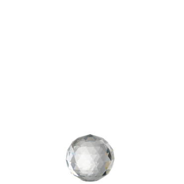 Presse papier boule de Crystal transparente 8x8x8cm