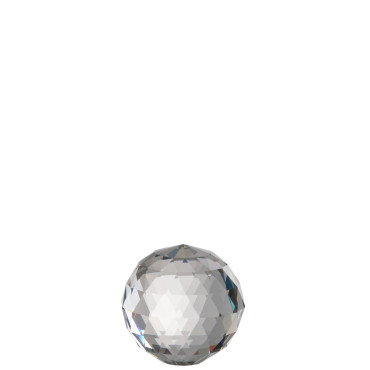 Presse papier boule de cristal transparente 10x10x10cm
