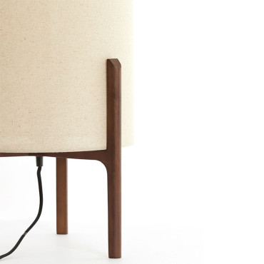 Lampe à poser LITTO toile naturel 35x58cm