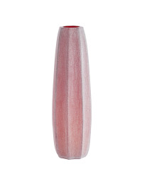 Vase décoratif Bradley rose verre 17x60cm
