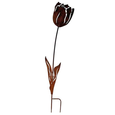 Tuteur jardin roseaux fer 16x25x102cm