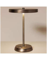Lampe à Poser LED Urion en Métal Bronze Antique 35x25cm