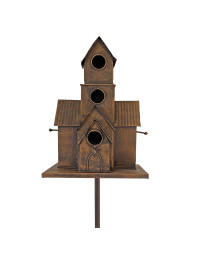 Grand nichoir oiseaux maison à planter 166x20x28cm
