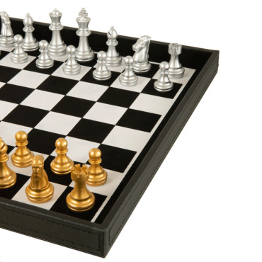 Coffret multifonction échecs et cartes 35x10cm