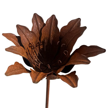 Tuteur jardin fleur ouverte 20x14x90cm