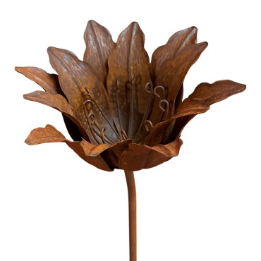 Tuteur jardin fleur ouverte 20x14x90cm