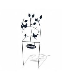 Treillage jardin fer Bienvenue 29x1x60cm