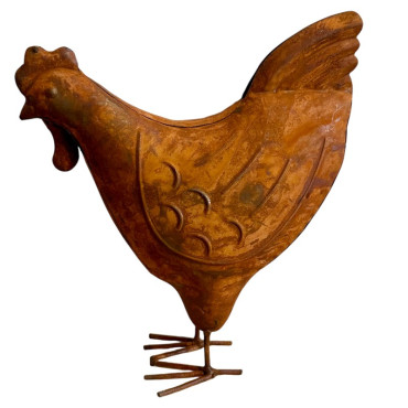 Poule décorative 17x7x20cm