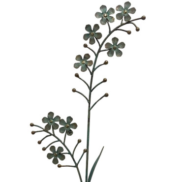 Tuteur déco fleur 29x4x105cm