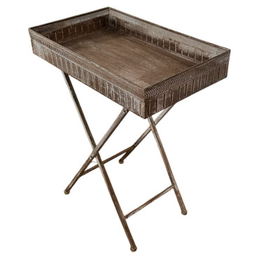 Jardinière sur pied fer 51x31x62cm