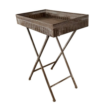 Jardinière sur pied fer 51x31x62cm