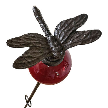 Ensemble 3 tuteurs boule libellule 8x135cm