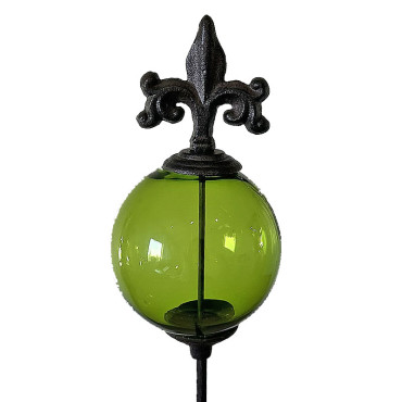 Ensemble 3 tuteurs boule fleurs de lys 12x140cm