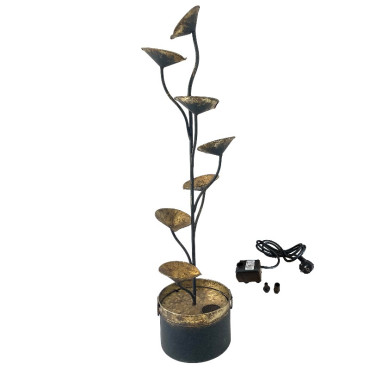 Grande fontaine à feuilles 32x32x124cm