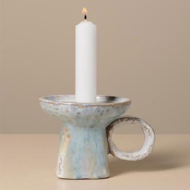 Bougeoir céramique Azul 10x9x12cm