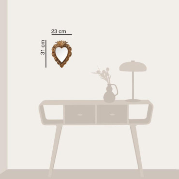 Miroir Ex-voto patine bronze