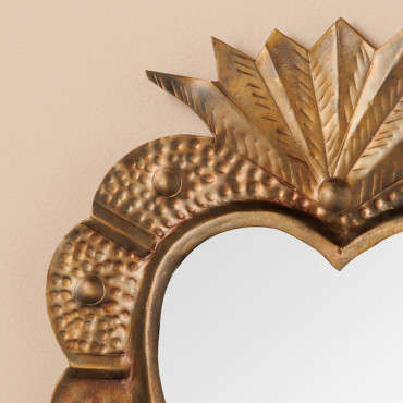 Miroir Ex-voto patine bronze