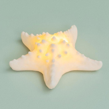 Lampe étoile de mer sur piles 16x7x16cm