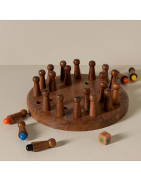 Jeu Memory Pions base colorée en bois de Manguier 3x26cm
