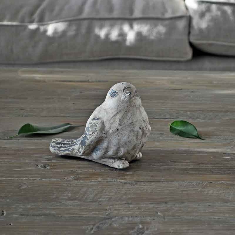Statue Jardin Saint-François Avec Mangeoire Oiseaux - Résine 11x8.5x30 Cm - Décoration Extérieure