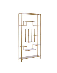 Etagère Labyrinthe bronze en métal 100x30x205cm