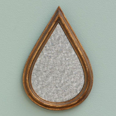 Ensemble 3 miroirs goute d'or 17x25x2cm