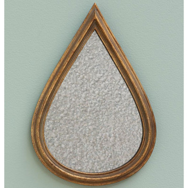 Ensemble 3 miroirs goute d'or 17x25x2cm