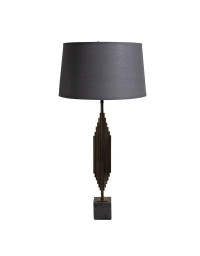 Lampe base marbre noir orgue 81x40cm