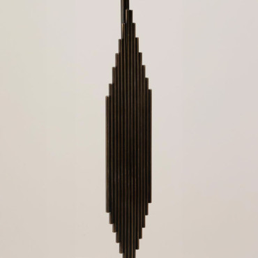 Lampe base marbre noir orgue 81x40cm