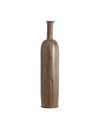 Vase soliflore en métal marron 107x24x24cm