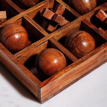 Jeu OXO 3D acacia 23x7x23cm