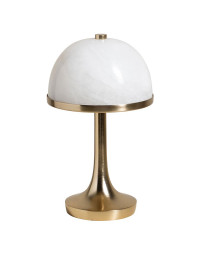 Lampe nomade aluminium Domus dorée 15x15x24cm