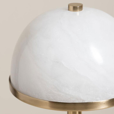 Lampe à poser aluminium Domus doré 15x15x24cm