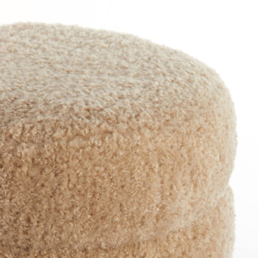 Pouf wood beige Jobbi 40x40x45cm