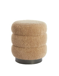Pouf wood beige Jobbi 40x40x45cm