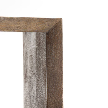 Cabinet ouvert bois brun foncé Sondrio 35x190x95cm